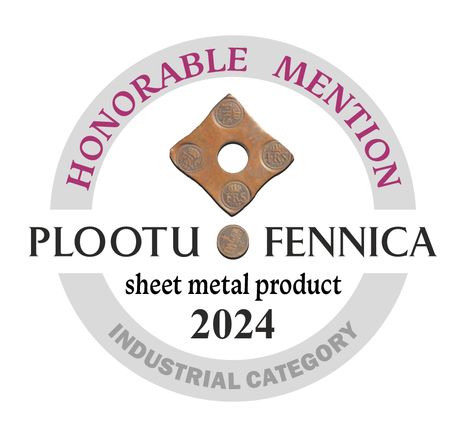 Illustration of Plootu Fennica Honorable mention 2024 on Insustrial category as sheet metal product