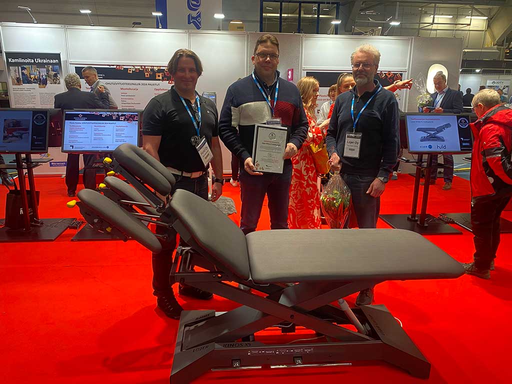 Kinos X treatment table awarded with honorable mention at Plootu Fennica sheet metal product design competition