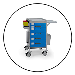 Instrument and service trolleys (Lojer)